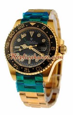Rolex Replica GMT Swiss Gold Watch 3