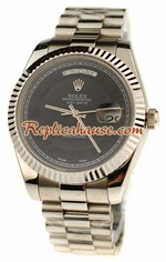 Rolex Replica Day Date Silver Swiss Watch 17