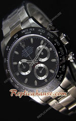 Rolex Daytona Ceramic Black Dial Swiss Replica Watch 25