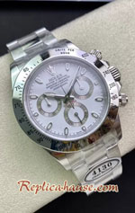 Rolex Daytona White Dial 4130 Swiss Clean Replica Watch 06