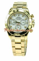 Rolex Replica Daytona Gold White dial Watch 9