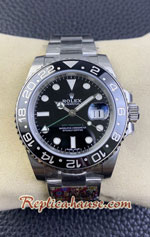 Rolex GMT Masters II Green Hand Black Dial - Swiss Clean Replica Watch 02