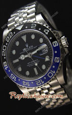 Rolex Replica GMT Masters II Black Blue - Swiss Watch 12