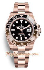 Rolex GMT Masters II Rose Gold Model 3285 Edition - Swiss Replica Watch 19