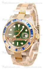 Rolex GMT Masters II Two Tone Diamond Edition Swiss Watch Replica 24
