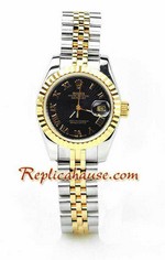 Rolex Replica Datejust Two Tone Ladies Watch 18