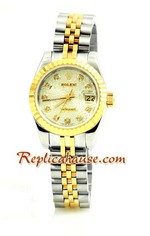 Rolex Replica Datejust Two Tone Ladies Watch 17