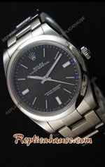 Rolex Oyster Perpetual Cal.3132 Swiss Black Dial Oyster Strap - Ultimate Replica Watch 02