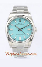 Rolex Oyster Perpetual Blue Dial 36MM Swiss Replica Watch 07