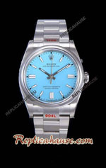 Rolex Oyster Perpetual 41MM Cal.3230 Blue Dial Swiss Replica Watch 10