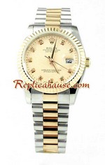 Rolex Replica Datejust Mens Watch - Pink Gold 02