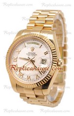 Rolex Day Date II Gold Swiss Replica Watch 20