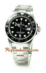 Rolex GMT Black Bezel Ceramic Green Hand Replica Watch 02