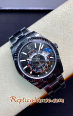 Rolex Sky Dweller DIW PVD Black Coated Case 40mm Swiss Replica Watch 02