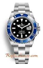 Rolex Submariner Black Dial LB Blue Ceramic 41mm Swiss Replica Watch 04