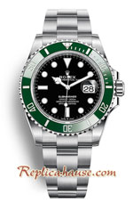 Rolex Submariner Black Dial LV Kermit Green 41mm Starbucks Swiss Replica Watch 02