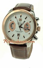 Tag Heuer Grand Carrera Leather Replica Watch 01