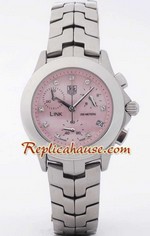 Tag Heuer Link Chronograph Ladies Watch 10<font color=red>หมดชั่วคราว</font>