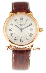 Cartier Ronde Louis Gold Swiss Watch 02