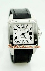 Cartier Santos 100 Mens Swiss Replica Watch 01