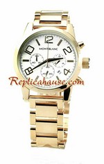 Mont Blanc Timewalker Gold Replica Watch