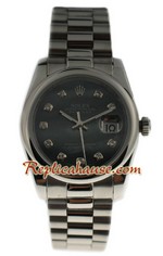 Rolex Datejust Silver - Black Pearl watch 01