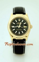 Rolex Datejust Leather Replica Watch 11