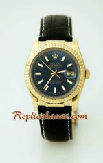 Rolex Datejust Leather Replica Watch 10