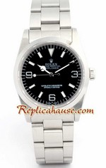 Rolex Explorer I Black Dial Swiss Replica Watch 01