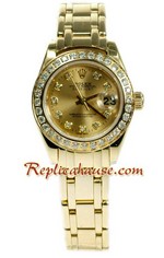 Rolex Replica Datejust Gold Ladies Watch 40