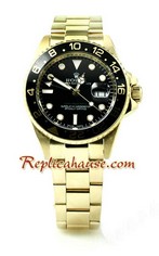 Rolex GMT Gold Black Dial Edition Replica Watch 6