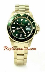 Rolex GMT Gold Green Dial Edition Replica Watch 7