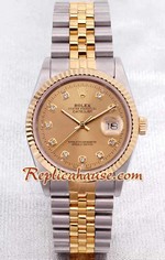 Rolex DateJust Two Tone Mens 1