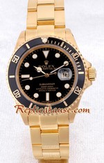 Rolex Submariner Gold Black Face