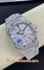 Audemars Piguet Royal Oak 15410BC White Dial 41MM Swiss APS Replica Watch 01