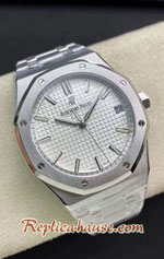 Audemars Piguet Royal Oak White Dial 41MM CAL.4302 Swiss ZF Replica Watch 01