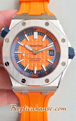 Audemars Piguet Royal Oak 15710 Diver Orange Dial 42MM Swiss JF Replica Watch 04