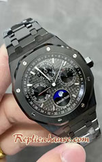 Audemars Piguet Perpetual Calendar Black PVD Casing Black Dial 41MM Swiss APS Replica Watch 04