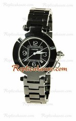 Cartier Replica De Pasha Ceramic Ladies Watch 01