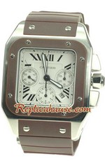Cartier Santos 100 Chronograph Swiss Replica Watch 3