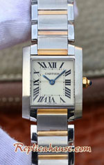 Cartier Tank Two Tone Ladies 31MM Swiss Replica Watch 02