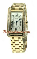 Cartier Santos Tank Americaine Swiss Ladies 5