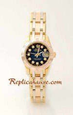 Rolex Replica DateJust - Three Tone Lady 2