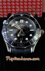 Omega 007 Seamaster Black Dial Rubble 42mm Replica Watch 08