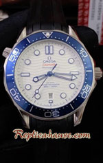 Omega Seamaster White Dial Rubble 42mm Replica Watch 10