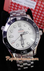 Omega Seamaster Ceramic White Dial 42mm Replica Watch 04