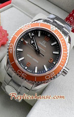 Omega Seamaster Grey Dial Orenge Border 44mm Replica Watch 02