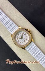 Patek Philippe Luce Aquanaut 5067A White Dial Ladies Swiss PPF Replica Watch 04