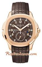 Patek Philippe Aquanaut Travel Time Rose Gold Swiss Replica Watches 02