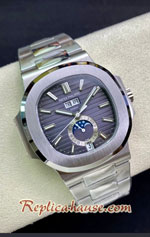 Patek Philippe Nautilus Moon 5726/1A-001 Black Dial Swiss PPF Replica Watch 01